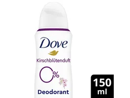 Dove Deodorant Spray mit Zink Komplex Kirschbluetenduft 0 Aluminiumsalze