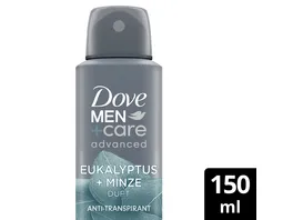Dove MEN care advanced Anti Transpirant Spray Eukalyptus und Minze Duft