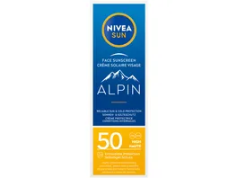 NIVEA SUN Sonnencreme Gesicht Alpin LSF 50