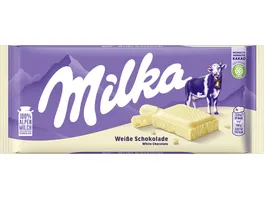Milka Schokoladentafel Weisse Schokolade