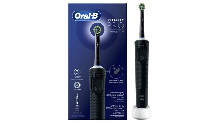 Oral-B Elektrische Zahnbürste Vitality Pro D103 Hangable Box Black online  bestellen | MÜLLER