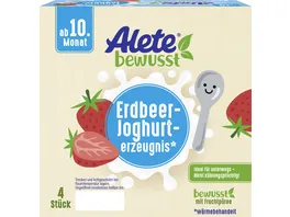 ALETE Joghurt und Erdbeere ab 10 Monat 4x100g