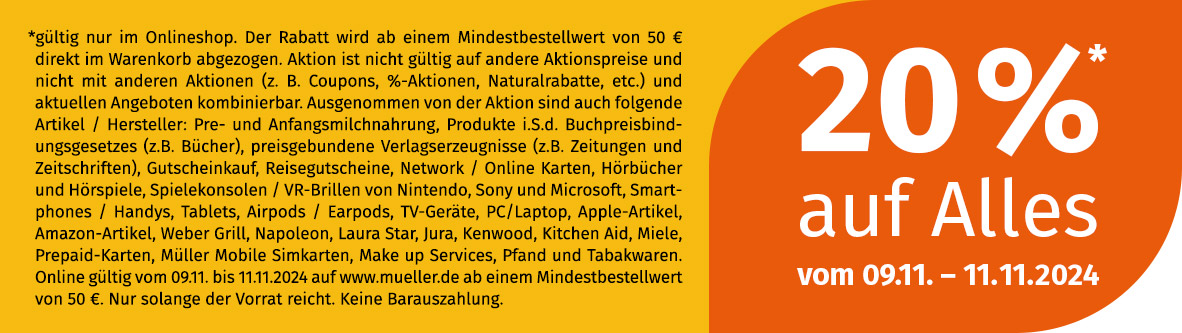 SINGLES DAY 20% auf Alles Multi Media