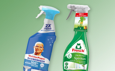 Mittel zum Reinigen & Putzen bei Müller