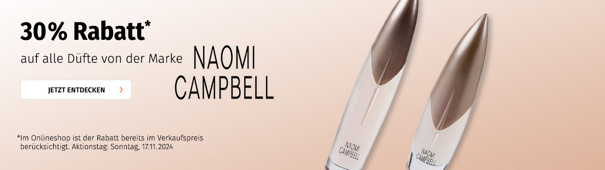 30% auf alle Düfte von Naomi Campbell