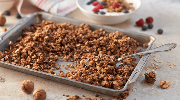 Natursüßes Apfel-Zimt-Granola