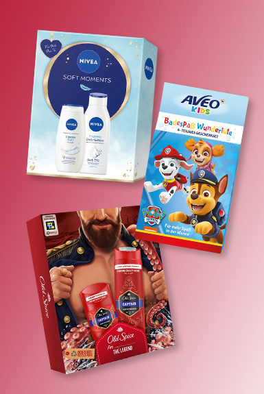 Geschenksets aus der Drogerie bei Müller