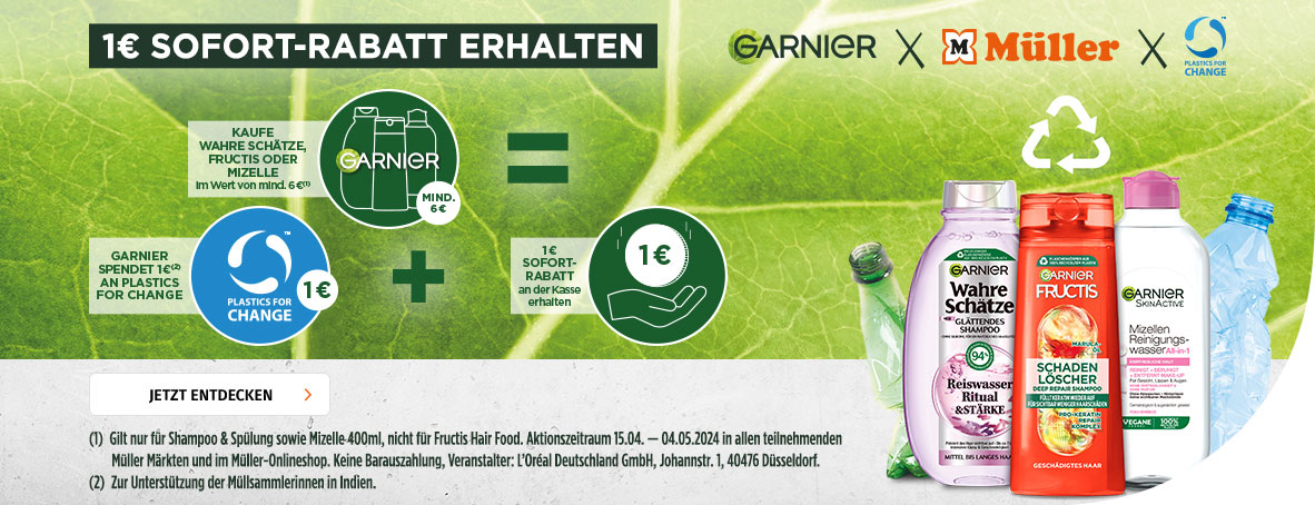 Garnier Earth Day bei Müller