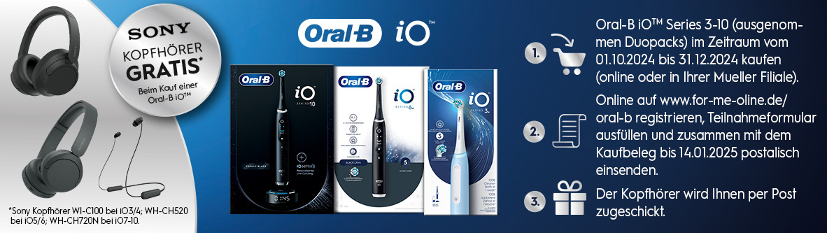 Oral-B x Sony Aktion bei Müller