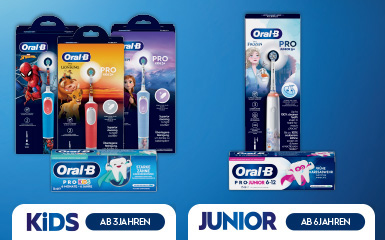 Zahnpflegeprodukte für Kinder von Oral-B