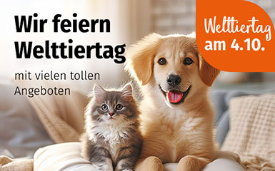 Tierisch gute Angebote zum Welttiertag am 04. Oktober