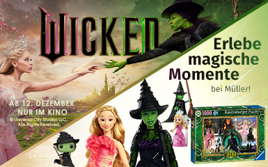 Erlebe magische Momente mit WICKED bei Müller