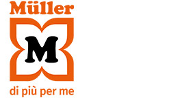 Logo standard con il claim: MÜLLER – di più per me