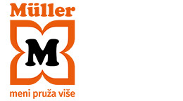 Službeni logo sa sloganom – MÜLLER. Meni pruža više.