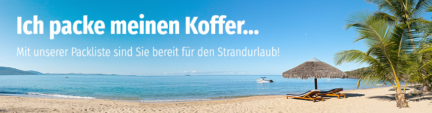 Müller Packliste für den Strandurlaub