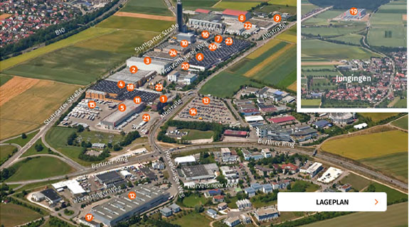 Lageplan Zentrale Ulm-Jungigen
