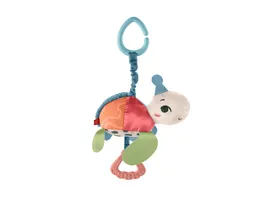 Fisher Price Planet Friends Flotte Schildkroete Kinderwagen Spielzeug mit sensorischen Details fuer Neugeborene