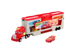 Disney und Pixar Cars Farbwechsel Spielset Lackiererei Mack mit 1 Spielzeugauto und Zubehoer