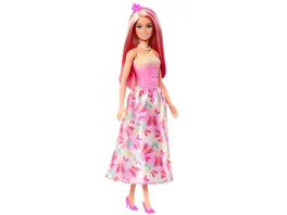 Barbie Prinzessinen Puppe mit pinken Haaren