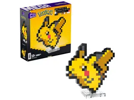 MEGA Pokemon Pikachu Bauspielzeug Set 400 teilig Retro Set fuer Sammler