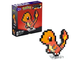 MEGA Pokemon Glumanda Bauspielzeug Set 349 teilig Retro Set fuer Sammler