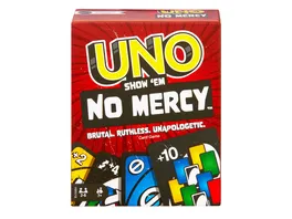 UNO Show em No Mercy Kartenspiel fuer Kinder Erwachsene Familienabend Partys und Reisen