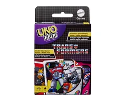 UNO Flip Transformers Kartenspiel fuer Kinder und Familienabende