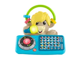 Fisher Price Beat Bande ABC DJ Yak Taylor Lernspielzeug fuer Babys mit Musik und Lichtern deutsche Ausgabe