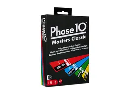 Phase 10 Masters Classic Kartenspiel an Romme angelehntes Familienspiel fuer 2 bis 6 Spieler