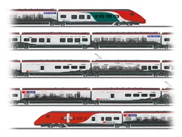 Maerklin 39811 H0 Hochgeschwindigkeits Triebzug RABe 501 Giruno