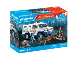 PLAYMOBIL 71597 ACTION HEROES Geldtransporter