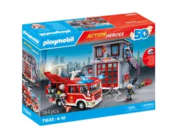 PLAYMOBIL 71603 ACTION HEROES Feuerwehr Megaset