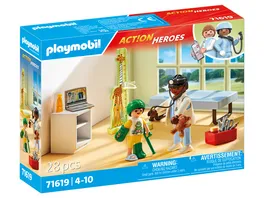 PLAYMOBIL 71619 City Life Kinderarzt mit Teddybaer