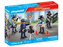 PLAYMOBIL 71730 ACTION HEROES Figurenset Polizei