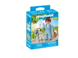 PLAYMOBIL 71736 my Life Managerin mit Dalmatiner