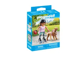 PLAYMOBIL 71739 my Life Inlinerin mit Retriever