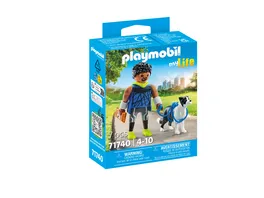 PLAYMOBIL 71740 my Life Jogger mit Border Collie