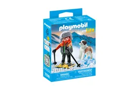 PLAYMOBIL 71741 my Life Wanderer mit Bernhardiner