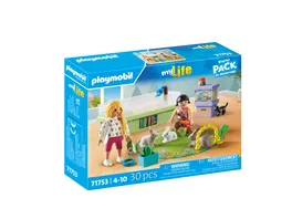 PLAYMOBIL 71753 my Life Familie mit Hasen