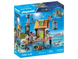 PLAYMOBIL 71792 Pirates Piratenhafen mit Seeraeuber Gefaengnis