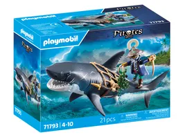 PLAYMOBIL 71793 Pirates Gefahr durch Riesenhai