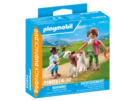 PLAYMOBIL 71803 DUOPACK Baeuerin mit Kind und Kalb