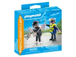 PLAYMOBIL 71804 DUOPACK Polizist und Einbrecher