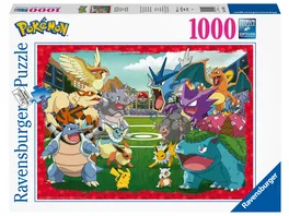 Ravensburger Puzzle Pokemon Kraeftemessen 1000 Teile Pokemon Puzzle fuer Erwachsene und Kinder ab 14 Jahren