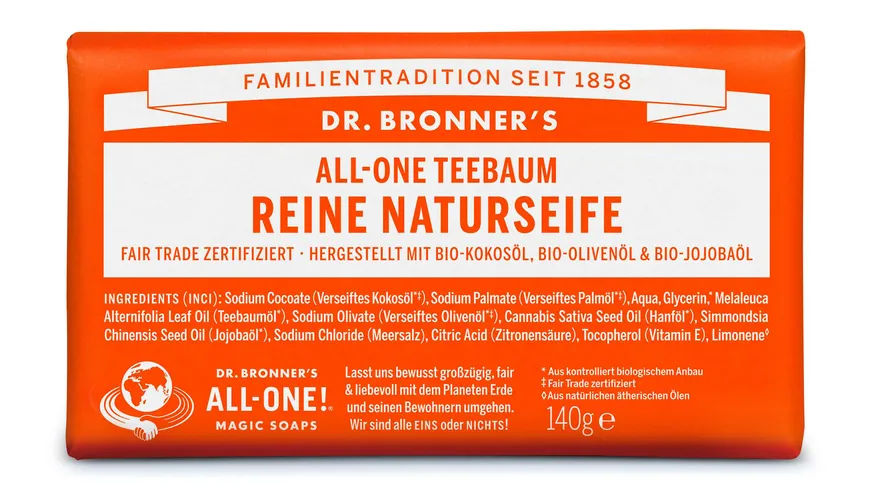 DR. BRONNER'S reine Naturseife Teebaum