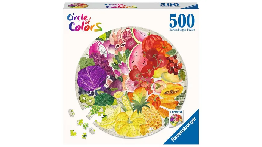 Ravensburger Puzzle - Circle of Colors - Fruits & Vegetables 500 Teile