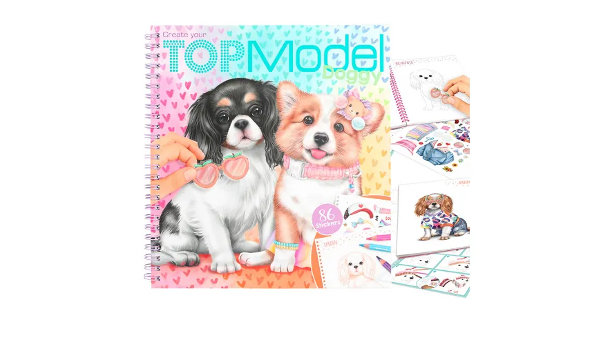 TOPModel Create your TOP Model Doggy Malbuch