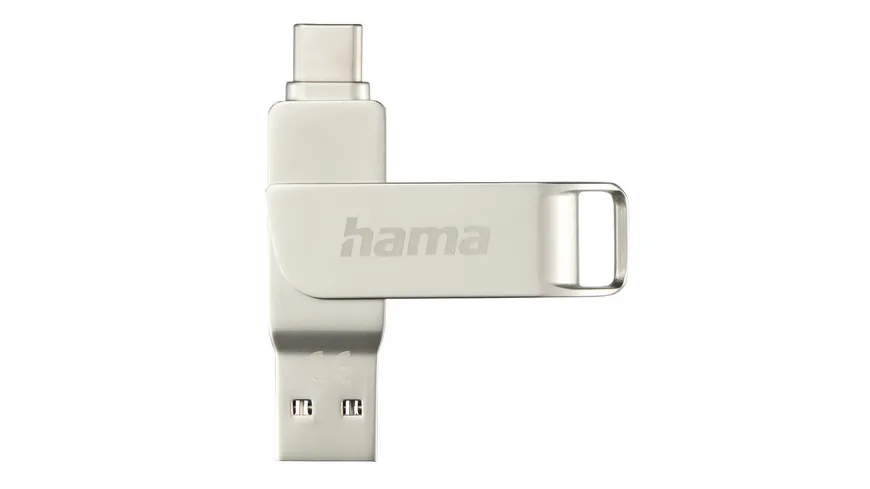 Hama USB-Stick "C-Rotate Pro", USB-C 3.1/3.0, 512GB, 90MB/s, Silber