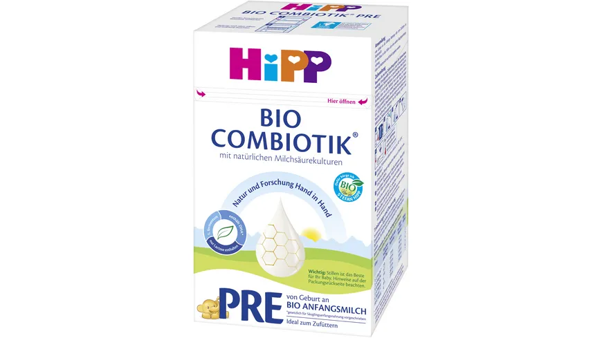 HiPP Milchnahrung Combiotik: HiPP Pre Bio Combiotik 600g, von Geburt an