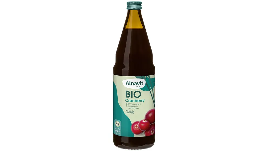 Alnavit Bio Cranberry Direktsaft 750ml